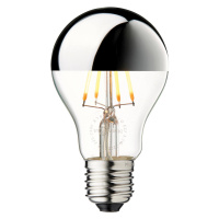 DESIGN BY US Zrcadlová lampa LED libovolná E27 stříbrná 3,5W 2700K stmívatelná