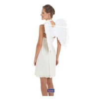 Bílá andělská křídla, rozpětí 50x50 cm