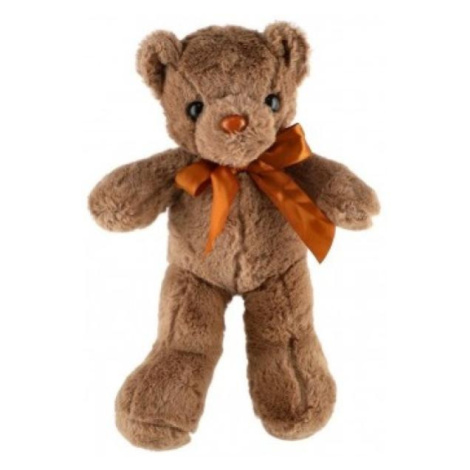 Medvěd/Medvídek s mašlí plyš 30cm hnědý Teddies