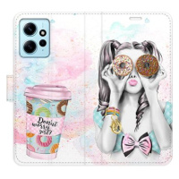 iSaprio flip pouzdro Donut Worry Girl pro Xiaomi Redmi Note 12 5G