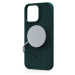 NJORD Salmon Leather Magsafe kryt iPhone 15 Pro Max zelený