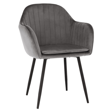 Designové křeslo, šedá Velvet látka, ZIRKON Tempo Kondela