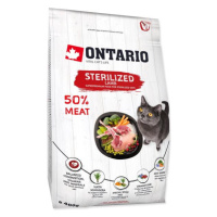 Krmivo Ontario Cat Sterilised Lamb 0,4kg