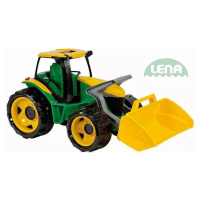 Lena Traktor se lžící zeleno žlutý