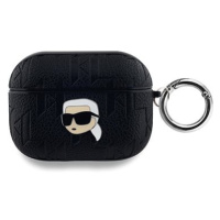 Karl Lagerfeld PU Embossed Karl Head Pouzdro pro AirPods Pro Black