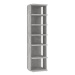 Botník betonově šedý 25 x 27 x 102 cm dřevotříska, 808493
