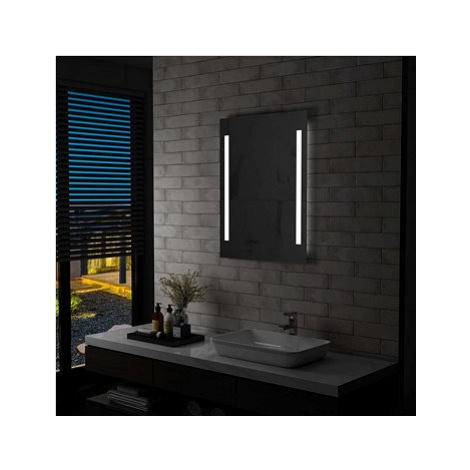 Koupelnové nástěnné zrcadlo s LED osvětlením 60 x 80 cm SHUMEE