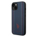 US Polo USHCP14SPFAV hard silikonové pouzdro iPhone 14 6.1" navy blue Leather Stitch