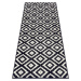 Hanse Home Collection koberce Kusový koberec Hamla 105477 Black Cream Rozměry koberců: 80x150