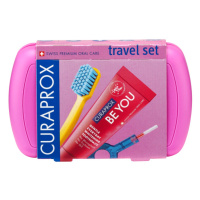 CURAPROX Travel set růžový