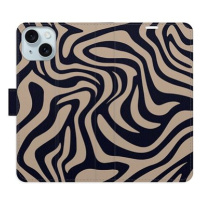 iSaprio Flip pouzdro Zebra Black 02 pro iPhone 15