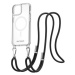 AlzaGuard Luxe Detach Lanyard Case Compatible with MagSafe for iPhone 13 černý