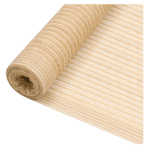 vidaXL Stínící tkanina béžová 1,8 x 25 m HDPE 75 g/m²