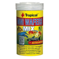 Tropical MiNi Wafers Mix 100ml/55g krmivo v podobě oplatky pro ryby žijících u dna