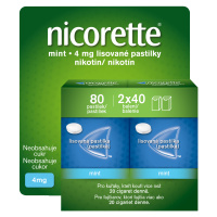 NICORETTE Nicorette® Mint  4 mg, 2 x 40 pastilek