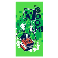 Bavlněná osuška Minecraft Boom 70 x 140 cm