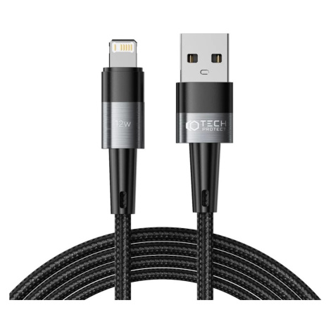 Kabel TECH-PROTECT ULTRABOOST LIGHTNING CABLE 12W/2.4A 200CM GREY (9490713934173)