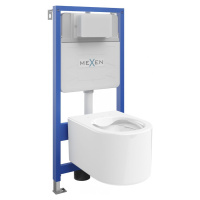 MEXEN/S WC předstěnová instalační sada Fenix Slim s mísou WC Sofia, bílá 6103354XX00