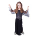 Dětský kostým čarodějnice/ Halloween - černá (S)