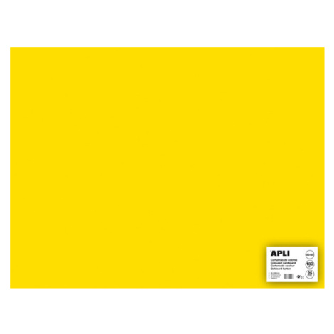 APLI sada barevných papírů, A2+, 170 g, žlutý - 25 ks