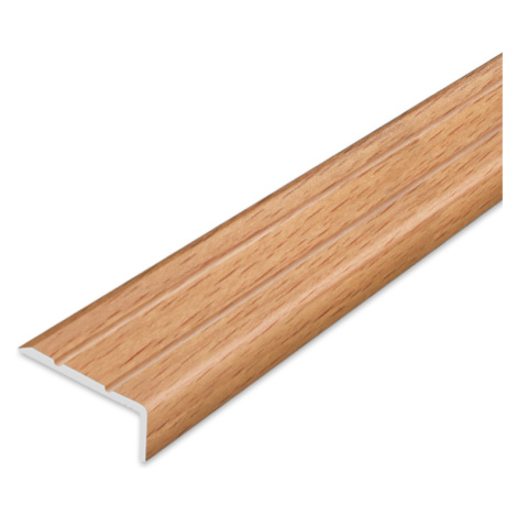 Schodová hrana samolepící - Buk Sylvatica 24,5x10 mm 0,9 m