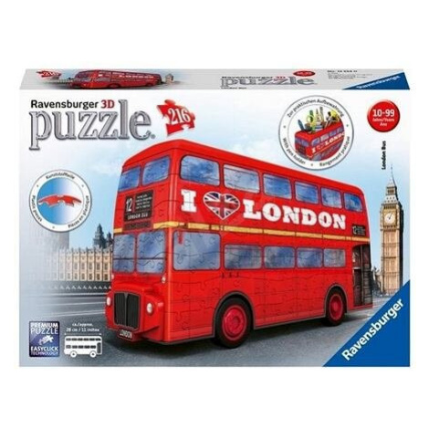 Ravensburger 3D puzzle Londýnský autobus Doubledecker 216 ks