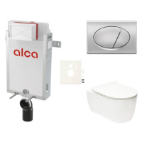 Cenově zvýhodněný závěsný WC set Alca k zazdění + WC Glacera Alfa SIKOAA3