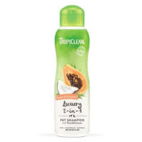 Tropiclean 2 v 1 šampon s kondicionérem papája a kokos 355 ml