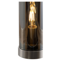 NOWA GmbH Stolní lampa z lahvového skla, kouřově šedá