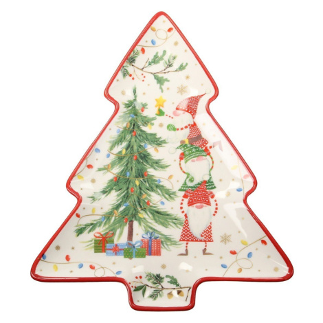 Dekoria Podnos Christmas Tree, 21 x 26 x 1,5 cm