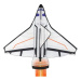 Teddies Drak létající raketoplán nylon 104x80cm v látkovém sáčku 11x82x2cm
