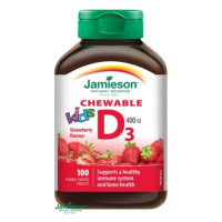 JAMIESON Vitamín D3 Kids jahoda cucací tbl.100