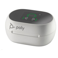 Poly Voyager Free 60+ bluetooth headset, BT700 USB-C adaptér, dotykové nabíjecí pouzdro, bílá