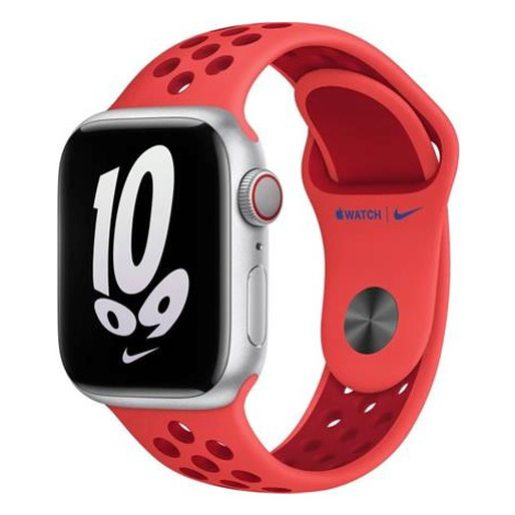 Apple Watch 41/40/38mm zářivěkarmínovo/Gym Red Nike sportovní řemínek