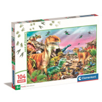 Puzzle Super - Noli - Land of Dinosaurs, 104 ks