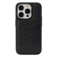 Audi Gt Synthetic Leather iPhone 15 Pro Max 6,7 černý/černý pevný obal Au-t