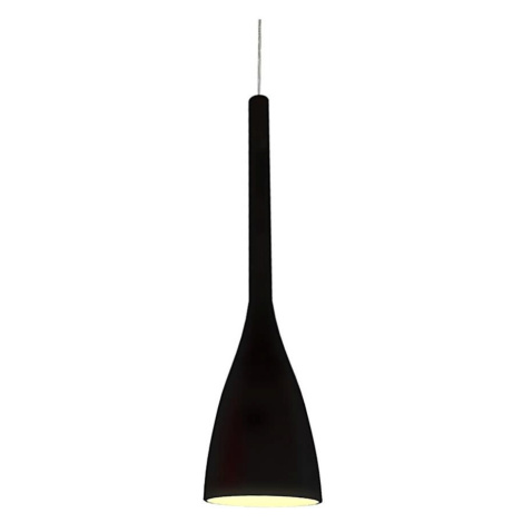Ideal Lux - Lustr na lanku FLUT 1xE27/60W/230V pr. 14,5 cm černá 35680