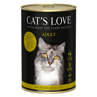 Cat's Love 12 x 400 g – výhodné balení - telecí s krocanem