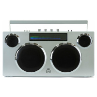 GPO Retro Manhattan - Boombox Stereo Stříbrná