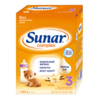 SUNAR Complex 3 vanilka batolecí mléko (+ mnostvo X600 g)