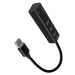 AXAGON HMACR3A USB 3.2 Gen 1 hub porty 3x USBA + čtečka karet SD/microSD kovový kabel USBA 20