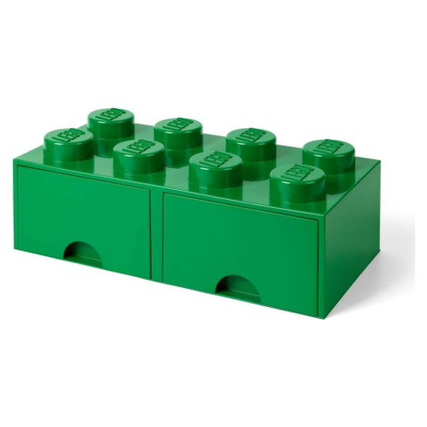 Zelený úložný box se 2 šuplíky LEGO®