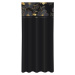 Klasický černý závěs s potiskem zlatých květů Šířka: 160 cm | Délka: 270 cm