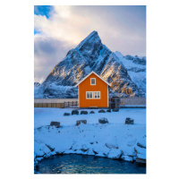 Fotografie Sakrisoy. Hamnoy. Sakrisøy village in Lofoten, TravelCouples, 26.7 × 40 cm