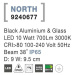 NOVA LUCE venkovní reflektor NORTH černý hliník a sklo LED 10W 3000K 100-240V 38st. IP65 9240677