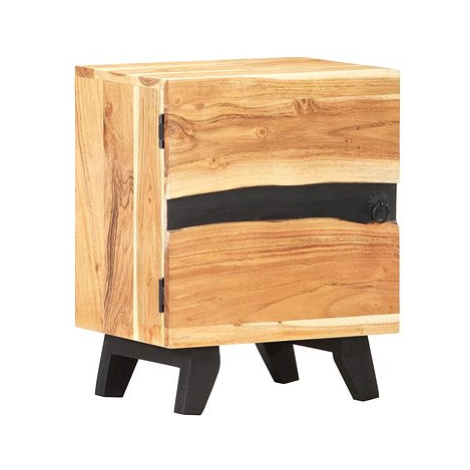 Noční stolek 40 x 30 x 51 cm masivní akáciové dřevo SHUMEE