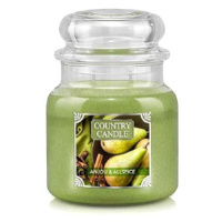 Country Candle Svíčka ve skleněné dóze, Hruška a nové koření, 453 g