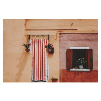Fotografie front door and colorful windows in, Carol Yepes, 40x26.7 cm