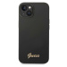 Guess GUHCP14MSLSMK hard silikonové pouzdro iPhone 14 PLUS 6.7" black Silicone Vintage Gold Logo