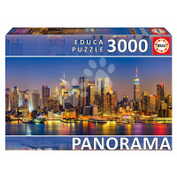 Puzzle New York Skyline Panorama Educa 3000 dílků a Fix lepidlo